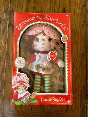 Strawberry Shortcake Classic Rag Doll Original 1980s Design Smells Sweet New In